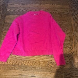 GAP girls Vibrant Pink Crew Neck Sweater